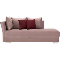 Livetastic Liege, Rosa, Textil, Uni, 4-Sitzer, Füllung: Schaumstoff, 220x93x100 cm, seitenverkehrt erhältlich, Schlafen auf Sitzhöhe, Wohnzimmer, Sessel, Relaxliegen