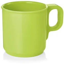 24x Becher 250 ml Melamin grün Kaffetasse bruchfest