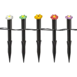 MARELIDA LED Solar Lichterkette Blumen Beetstecker Gartenstecker Gartendeko