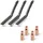 STAHLWERK 4er Set Fülldrahtdüsen AK14/MB14/AK15/MB15 3 Drahtbürsten 220 mm