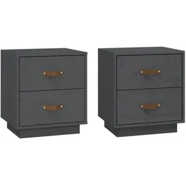 vidaXL Nachtschrank 40 x 34 x 45 cm Grau