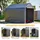 Thanaddo Gerätehaus Garagenzelt Carport Folienzelt Gartenschuppen Fahrradgarage Lagerzelt Aufbewahrungsgarage Auto Motorrad Schutz Unterstand 100x187x160cm - Grau