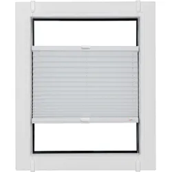 Plissee SUNLINES "Start-up Style Crush", weiß (weiß, weiß), B:60cm H:210cm, Obermaterial: 80% Polyester, 15% Metall, 5% Kunststoff, Plissees, nach Maß