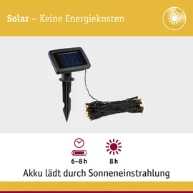 Paulmann Solar-Lichterkette Aurinka 8 m 60 LED warmweiß