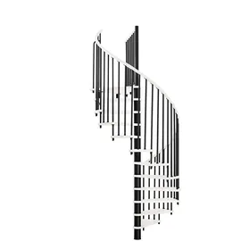 Minka Spindeltreppe 38 - 305,5 cm Holz/Metall