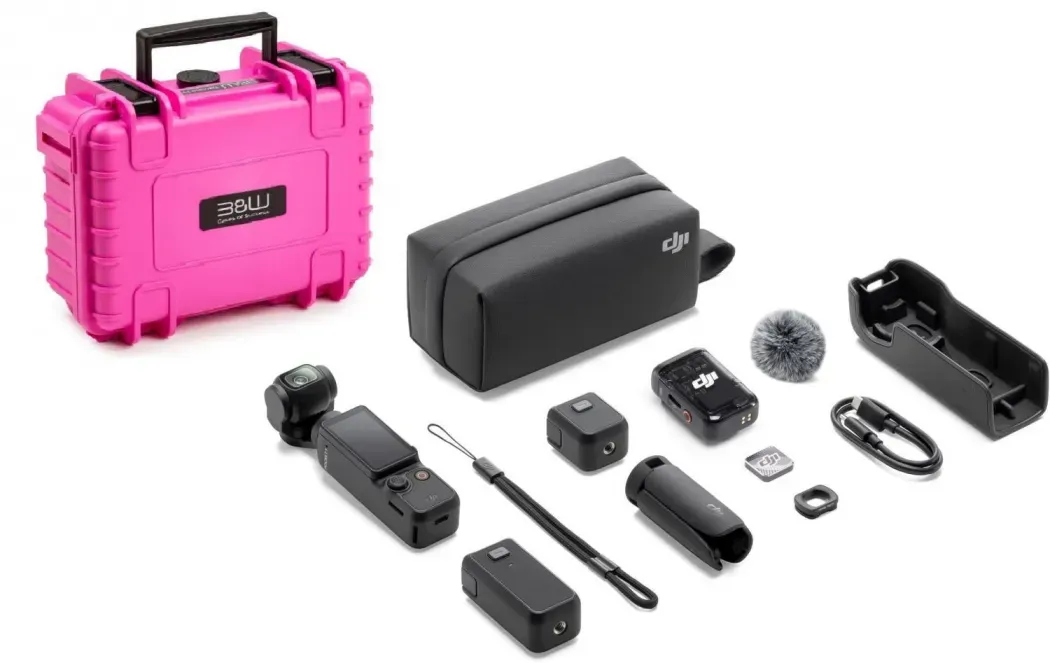 DJI Osmo Pocket 3 Creator Combo + B&W Case Typ 500 Pink