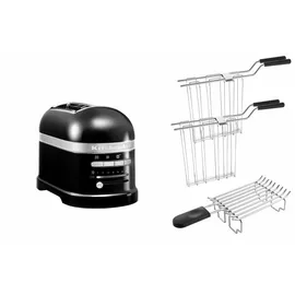 KitchenAid Artisan Toaster 5KMT2204 inkl. Brötchenaufsatz + Sandwichzange onyx