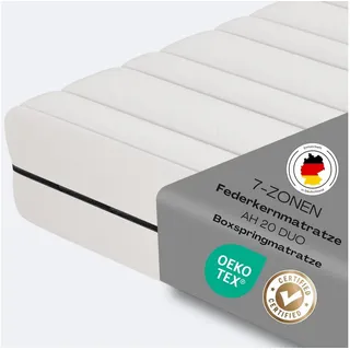 Federkernmatratze AH20 Ergonomische 7-Zonen Federkernmatratze Höhe 20 cm, ARGAHOME, 20 cm hoch, 7 Zonen Matratze in 90, 100, 120, 140, 160, 180 Größen erhältlich 100 cm x 200 cm x 20 cm