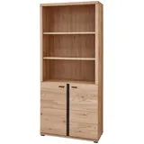 Innostyle Mehrzweckschrank Büroschrank SONOS HU03 Front Altesche Massivholz gebürstet beige