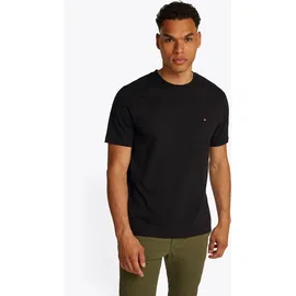 Tommy Hilfiger Essential REG FIT SOLID TEE mit Logo-Stitching, Black, M