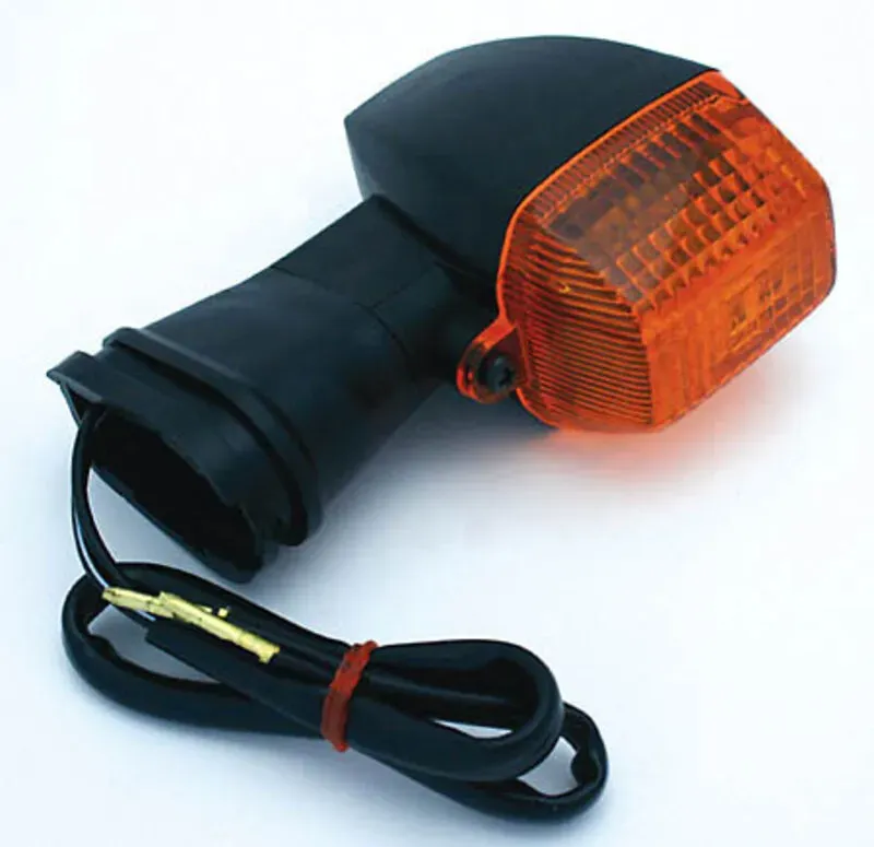 HIGHSIDER Smart Kawasaki Style Glühbirne Blinker Körper Schwarz / Linse Orange (1 Stück), Vorne & Hinten