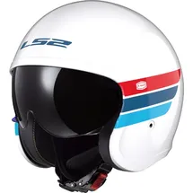 LS2 Spitfire II Retro Weiß/Blau/Rot L
