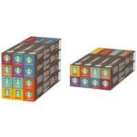 STARBUCKS Variety Pack by Nespresso, Kaffeekapseln, 120 Kapseln (12 x 10) & Variety Pack by Nespresso, Kaffeekapseln, 80 Kapseln (8 x 10)