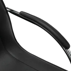 vidaXL Freischwinger Kunstleder Schwarz