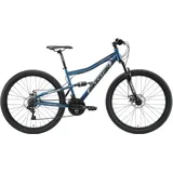 Bikestar Mountainbike, BIKESTAR Fahrräder Gr. 43 cm, 27,5 Zoll (69,85 cm), blau Full Suspension