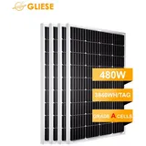 GLIESE Solarmodul 240W 480W 600W Soalrpanel 12 V für Balkonkraftwerke Wohnmobile Dach, Monokristallines