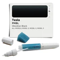 Genuine Colors Lackstift OBSIDIAN BLACK PMBL Kompatibel/Ersatz für Tesla Schwarz