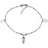 VIVANCE Fußkette "925 Silber rhodiniert Herz Seepferdchen", weiß, Fußketten, Damen, 23+2,5cm, Silber 925 (Sterlingsilber), glänzend