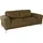 W.Schillig 2-Sitzer "montanaa bequem, Federkernunterfederung, elegant & edel, Breite 192cm", grün (camouflage z69), B:192cm H:78cm T:94cm, Longlife Xtra-Leder Z59: Glattleder mit modischer Prägung. Hautstärke 0, 9 - 1, 1 mm.