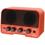 LEKATO 5W Mini Gitarrenverstärker Combo Amp, Gitarren-Combo-Verstärker mit Clean- und Overdrive-Kanal, Tragbare wiederaufladbarer Übungsverstärker für E-Gitarre - Orange