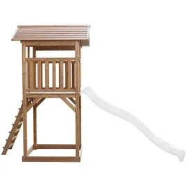 Axi Beach Tower Spielturm Braun mit Rutsche 349 x 111 x 242 cm