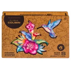 Elusive Colibri, 38 x 29 cm, 200 Teile, Holz-Puzzle