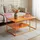 [en.casa] Couchtisch Solund Orange Metall 90 x 45 x 60 cm