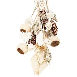 Exoten-Sortiment, weiß-natur, 21 Teile