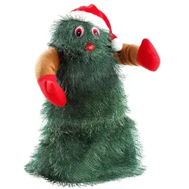Infactory Singender, tanzender Weihnachtsbaum Grün 27 cm