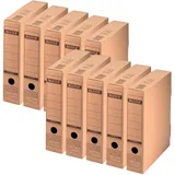 Leitz Archivbox 6084 A4 Naturbraun 10 St.