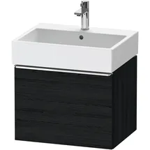Duravit Waschtischunterschrank 1 Auszug 58,4 x 44 x 44,2 cm Eiche Schwarz Matt