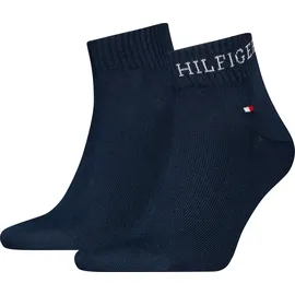 Tommy Hilfiger Sneaker-Socken aus Baumwoll-Mix im 2er-Pack, Marine, 43-46,