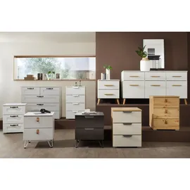 Rauch Pure by Aditio Kombikommode Kommode, Sideboard, Schubkastenkommode, 2-türig, 4 Schubladen mit Softclose-Funktion