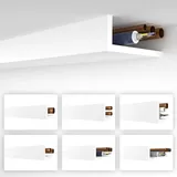heximo Winkelprofil weiß 1.7 Meter Profile - XPS Abdeckleisten für Heizungsrohre, L-Profil Rohrverkleidung Winkelleiste Modell: HRA-5-68x200 mm (10.2 Meter / 6 Leisten)
