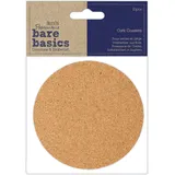 Papermania PMA 174815 Untersetzer, Kork Acryl, Natürlich, Einheitsgröße