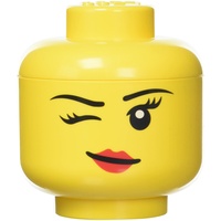 Room Copenhagen Lego-Aufbewahrungskopf, Mini, Winking, Kunststoff, Gelb