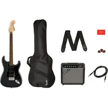 Fender Affinity Series Stratocaster HSS Pack IL (E-Gitarre, Ahornholz, Lorbeer, Pappel), Gitarre, Grau, Schwarz
