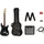 Fender Affinity Series Stratocaster HSS Pack IL (E-Gitarre, Ahornholz, Lorbeer, Pappel), Gitarre, Grau, Schwarz
