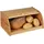 Relaxdays Brotkasten Bambus breit braun, 40x16.5x27.5 cm
