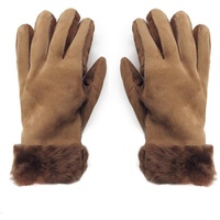 Sonia Originelli Winter-Arbeitshandschuhe Handschuhe aus Lammfell Schaffell unisex hochwertig warm Farben können abweichen, Struktur des Fells kann abweichen beige