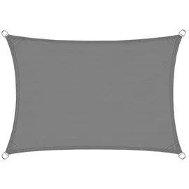 casa pura Atmungsaktives Sonnensegel rechteckig 300 x 500 cm Grau