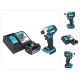 Makita DTD 172 RF1 Akku Schlagschrauber 18 V 180 Nm 1/4" Brushless + 1x Akku 3,0 Ah + Ladegerät