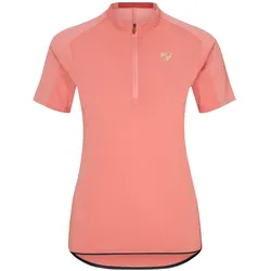 Radtrikot ZIENER "NARALINA", Damen, Gr. 42, rosa (rosé), Obermaterial: 1. 85% Polyester, 15% Baumwolle; 2. 100% Polyester, Trikots