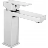 Waschbecken Mischbatterie Eckig Cube Chrom