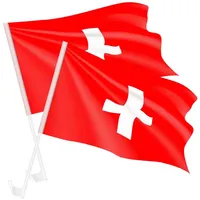 Mianova Fanartikel Autofahne für Fussball WM & EM 2