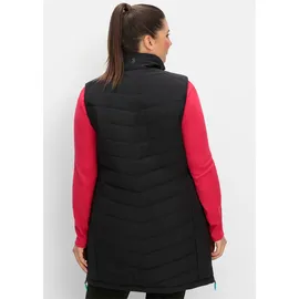 sheego Longweste in schwarz | Gr.: 50