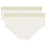 Marc O'Polo Iconic Rib Hipster Panty 2 St. Weiß L