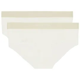 Marc O'Polo Iconic Rib Hipster Panty 2 St. Weiß L