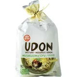 Allgroo Udon Instantnudeln - Tofu und Pilze, Udon Suppe würzig, aromatisch, schnelle Zubereitung - enthält 3 Portionen - 1 x 690 g