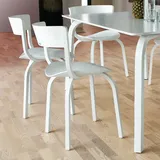 THONET 404 Holzstuhl | ohne Armlehnen | Eiche weiß lasiert